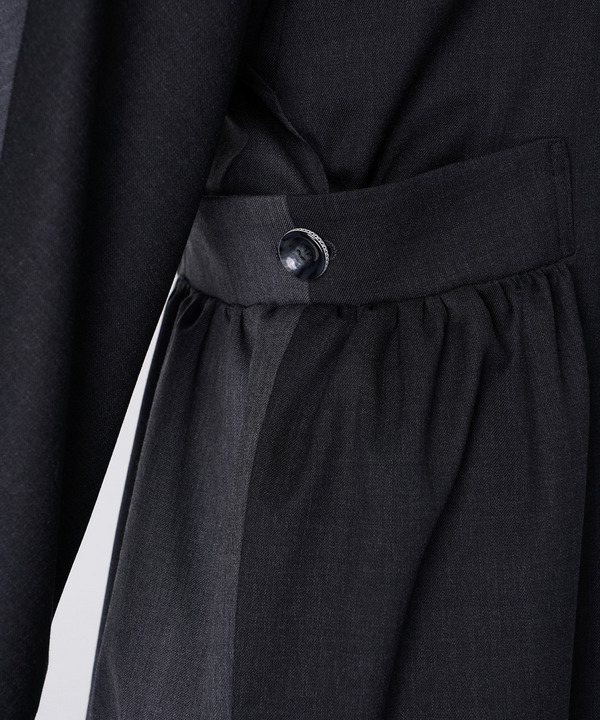 DOUBLE FRONT ONE PIECE 詳細画像 BLACK 7