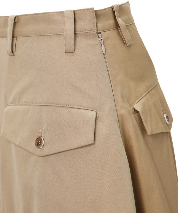 DOUBLE BACK SKIRT 詳細画像 BEIGE 4