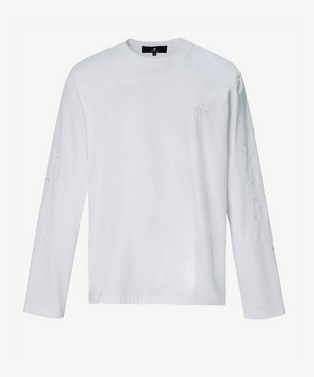 PHOTOCHROMIC FLOWER EMBROIDERY LONG T-SHIRT|ANREALAGE OFFICIAL