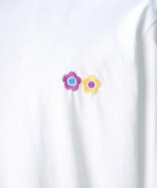 PHOTOCHROMIC FLOWER EMBROIDERY LONG T-SHIRT|ANREALAGE OFFICIAL