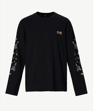 PHOTOCHROMIC FLOWER EMBROIDERY LONG T-SHIRT 詳細画像