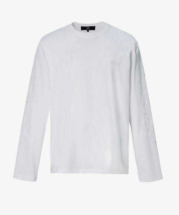 PHOTOCHROMIC FLOWER EMBROIDERY LONG T-SHIRT 詳細画像 WHITE 2