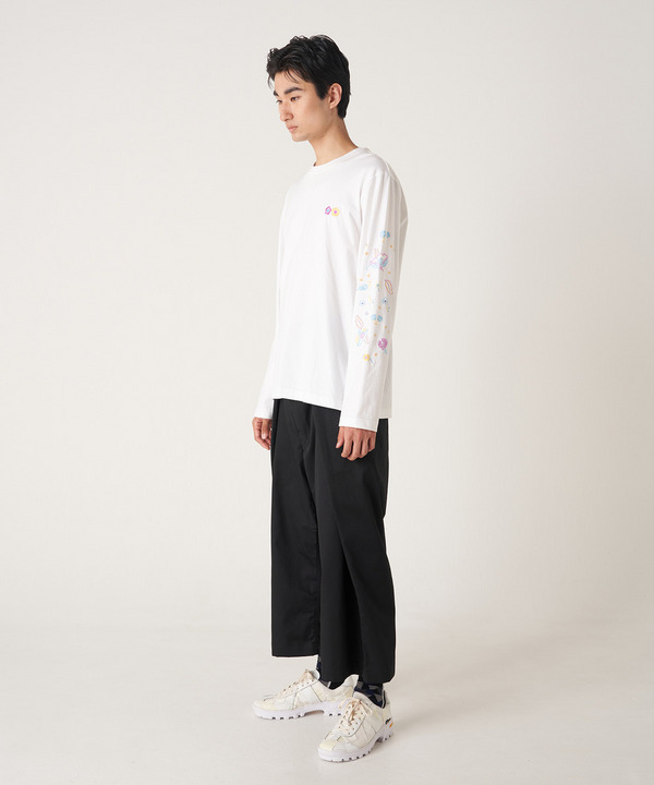 PHOTOCHROMIC FLOWER EMBROIDERY LONG T-SHIRT 詳細画像 WHITE 8