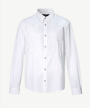 PHOTOCHROMIC FLOWER EMBROIDERY SHIRT 詳細画像