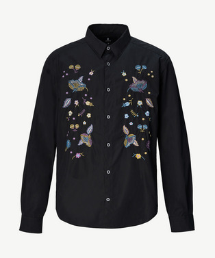 PHOTOCHROMIC FLOWER EMBROIDERY SHIRT 詳細画像