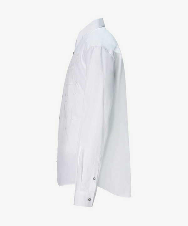 PHOTOCHROMIC FLOWER EMBROIDERY SHIRT 詳細画像 WHITE 3