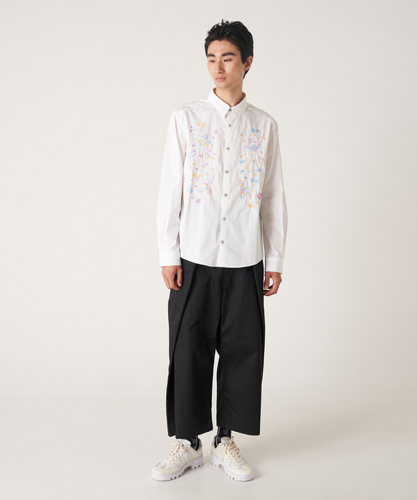 PHOTOCHROMIC FLOWER EMBROIDERY SHIRT 詳細画像 WHITE 9