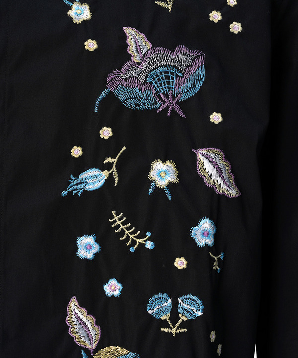 PHOTOCHROMIC FLOWER EMBROIDERY SHIRT 詳細画像 BLACK 5