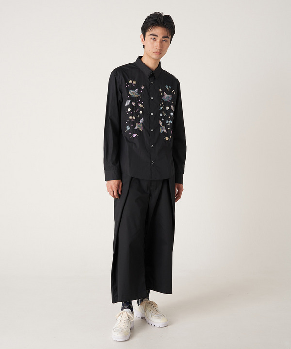 PHOTOCHROMIC FLOWER EMBROIDERY SHIRT 詳細画像 BLACK 8