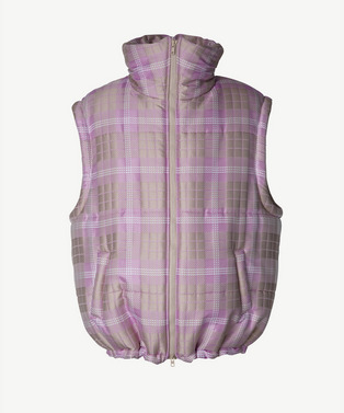 PHOTOCHROMIC CHECK PUFF NO SLEEVE JACKET