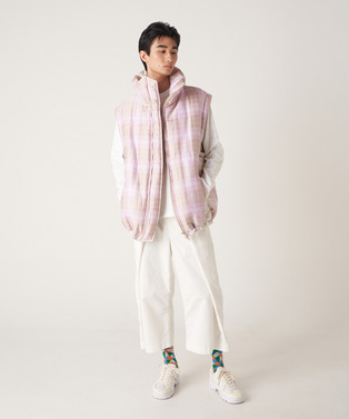 PHOTOCHROMIC CHECK PUFF NO SLEEVE JACKET 詳細画像