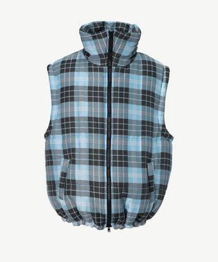 PHOTOCHROMIC CHECK PUFF NO SLEEVE JACKET 詳細画像