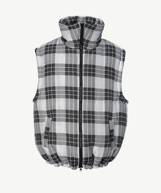 PHOTOCHROMIC CHECK PUFF NO SLEEVE JACKET 詳細画像