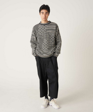 PATCHWORK NORDIC KNIT PULLOVER 詳細画像