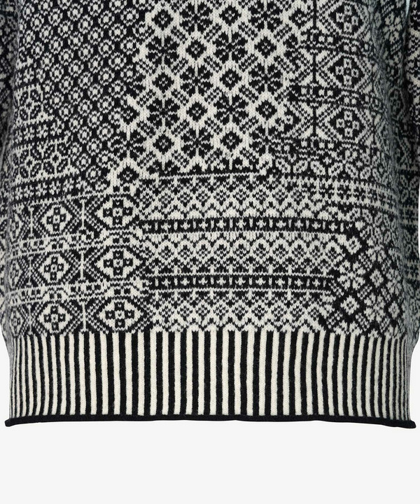 PATCHWORK NORDIC KNIT PULLOVER 詳細画像 WHITE 6