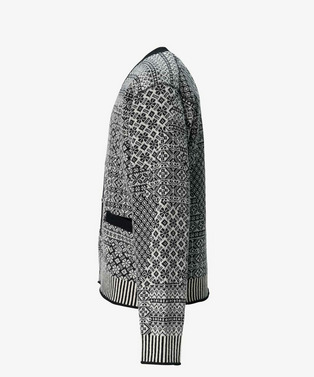 PATCHWORK NORDIC KNIT CARDIGAN 詳細画像