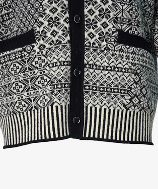 PATCHWORK NORDIC KNIT CARDIGAN 詳細画像