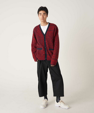 PATCHWORK NORDIC KNIT CARDIGAN 詳細画像