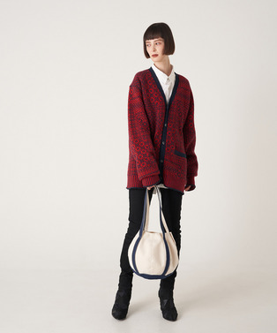 PATCHWORK NORDIC KNIT CARDIGAN 詳細画像