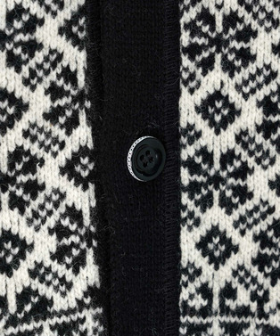 PATCHWORK NORDIC KNIT CARDIGAN 詳細画像