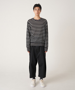 PHOTOCHROMIC BORDER CREW KNIT 詳細画像