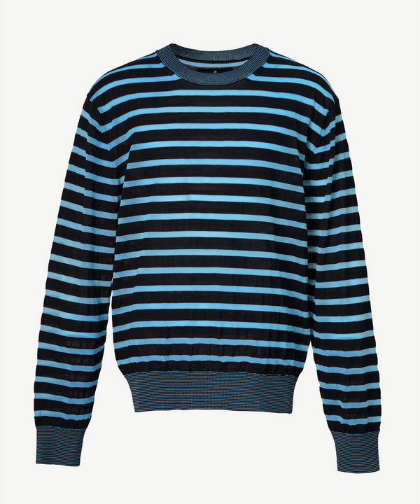 PHOTOCHROMIC BORDER CREW KNIT 詳細画像 BLACK 1