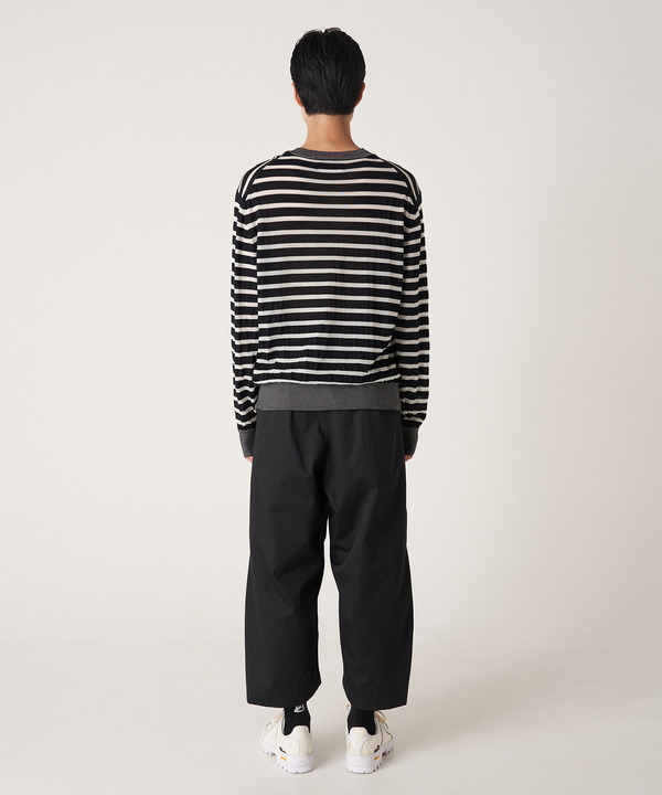 PHOTOCHROMIC BORDER CREW KNIT 詳細画像 BLACK 10
