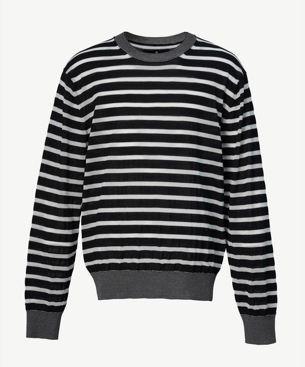 PHOTOCHROMIC BORDER CREW KNIT 詳細画像 BLACK 2