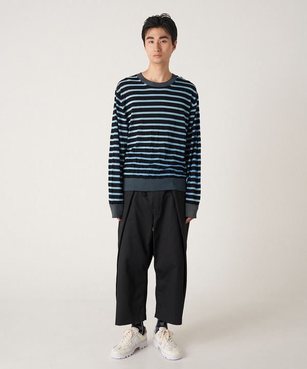 PHOTOCHROMIC BORDER CREW KNIT 詳細画像 BLACK 7
