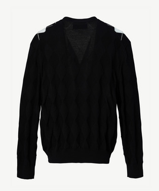 PHOTOCHROMIC ARGYLE CARDIGAN 詳細画像