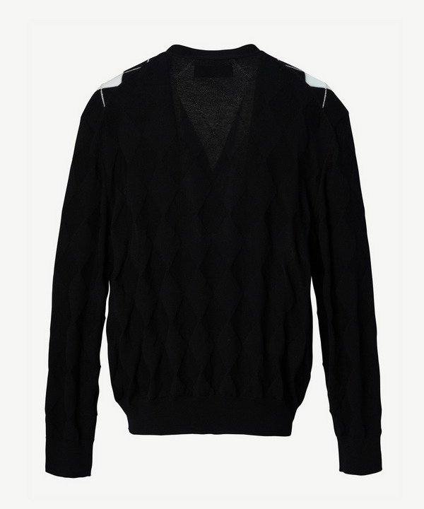 PHOTOCHROMIC ARGYLE CARDIGAN 詳細画像 GRAY 4