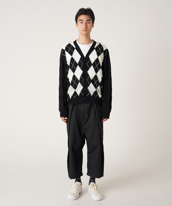 PHOTOCHROMIC ARGYLE CARDIGAN 詳細画像 GRAY 9