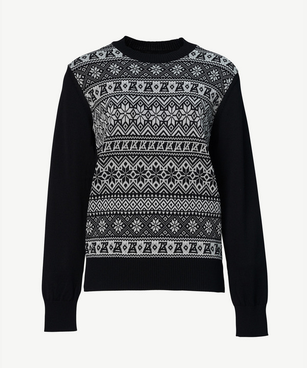 PHOTOCHROMIC NORDIC CREW KNIT 詳細画像 BLACK 2