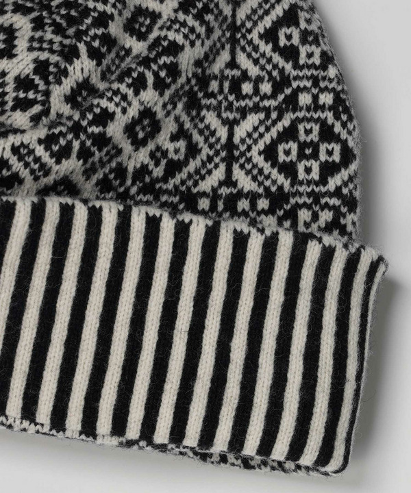PATCHWORK NORDIC KNIT CAP 詳細画像 WHITE 3