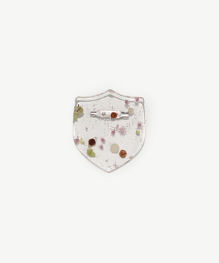 EMBLEM B BROOCH