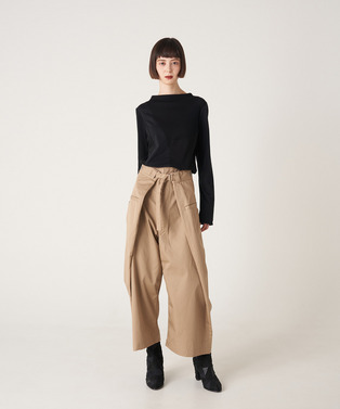 CURVED PATCHWORK JERSEY TOP 詳細画像