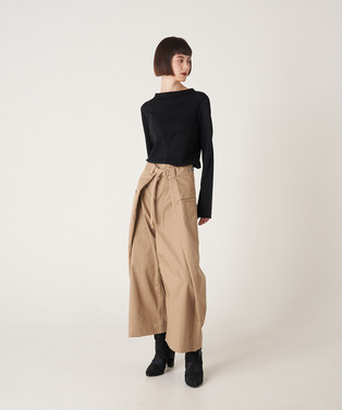 CURVED PATCHWORK JERSEY TOP 詳細画像