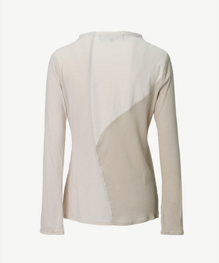 CURVED PATCHWORK JERSEY TOP 詳細画像