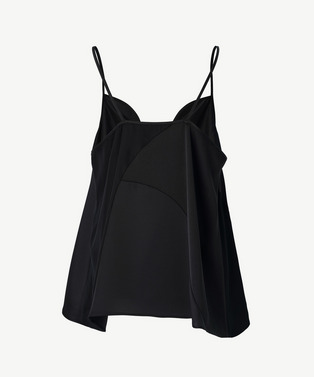 CURVED PATCHWORK SATIN CAMISOLE 詳細画像