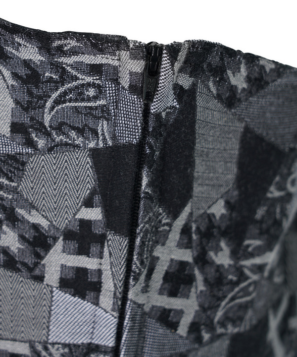 PATCHWORK JACQUARD BUSTIER 詳細画像 GRAY 5