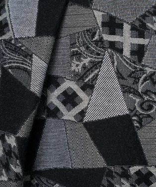 PATCHWORK JACQUARD TUCKED SKIRT 詳細画像