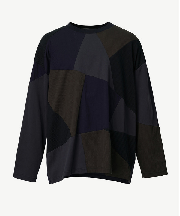 PANEL PATCHWORK LONG TEE 詳細画像 NAVY 1