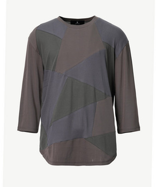 PANEL PATCHWORK 3/4SLEEVE JERSEY TOP 詳細画像