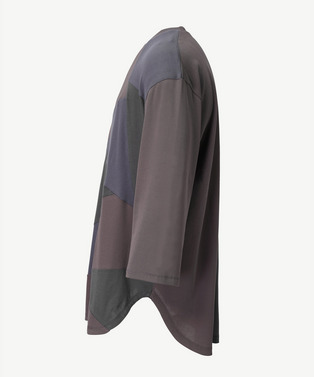 PANEL PATCHWORK 3/4SLEEVE JERSEY TOP 詳細画像