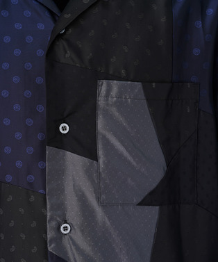 PANEL PATCHWORK CUPRO SHIRT 詳細画像