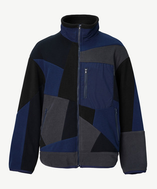PANEL PATCHWORK FLEECE BLOUSON