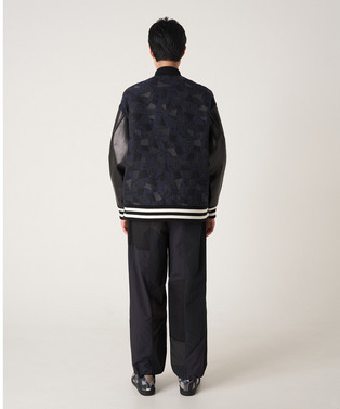 PATCHWORK JACQUARD STADIUM JUMPER 詳細画像