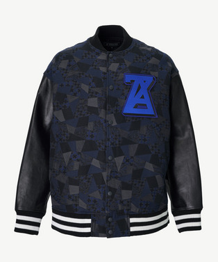 PATCHWORK JACQUARD STADIUM JUMPER 詳細画像