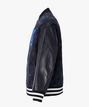 PATCHWORK JACQUARD STADIUM JUMPER 詳細画像