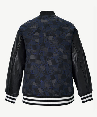 PATCHWORK JACQUARD STADIUM JUMPER 詳細画像